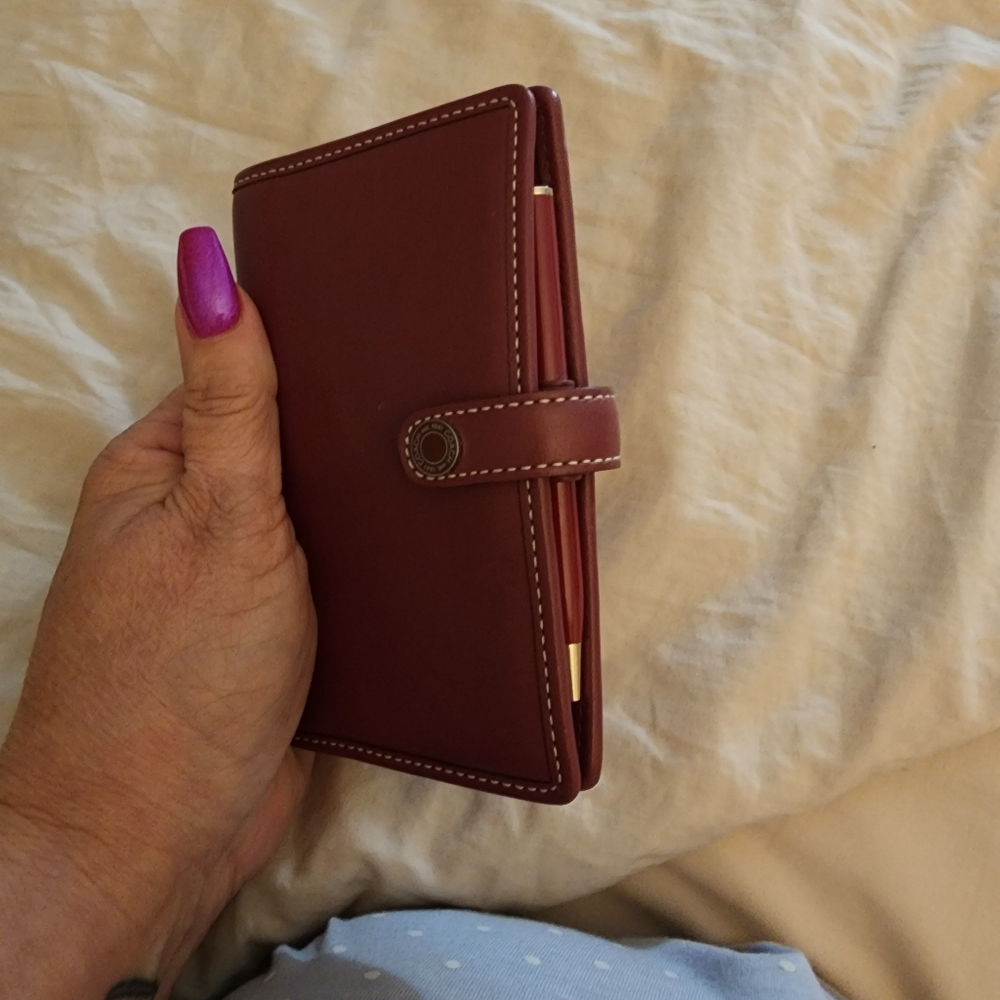 Coach Burgundy Leather Satchel - Picture 2 of 5